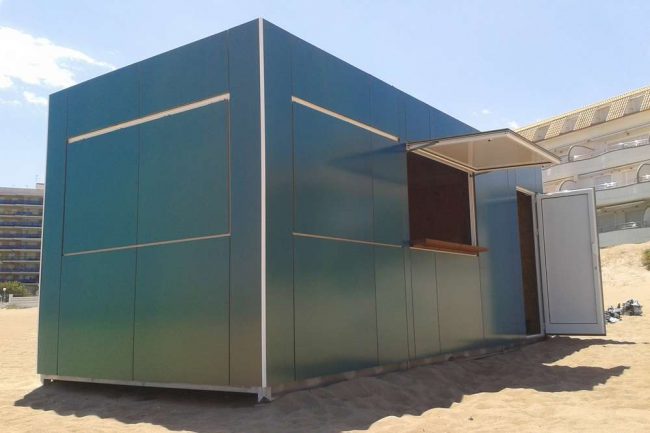 Aplicacion de contenedor maritimo